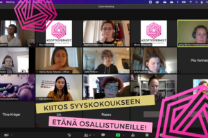 ruutukaappaus etäkokouksen osallistujista